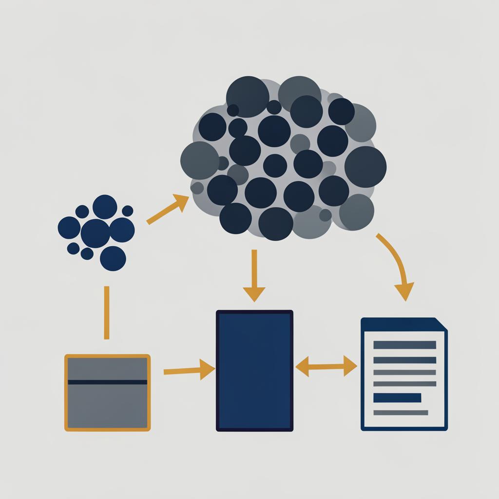 Keyword research workflow from seed terms to expanded keywords to topic clusters and content briefs